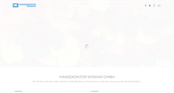 Desktop Screenshot of hansekontor-wismar.de
